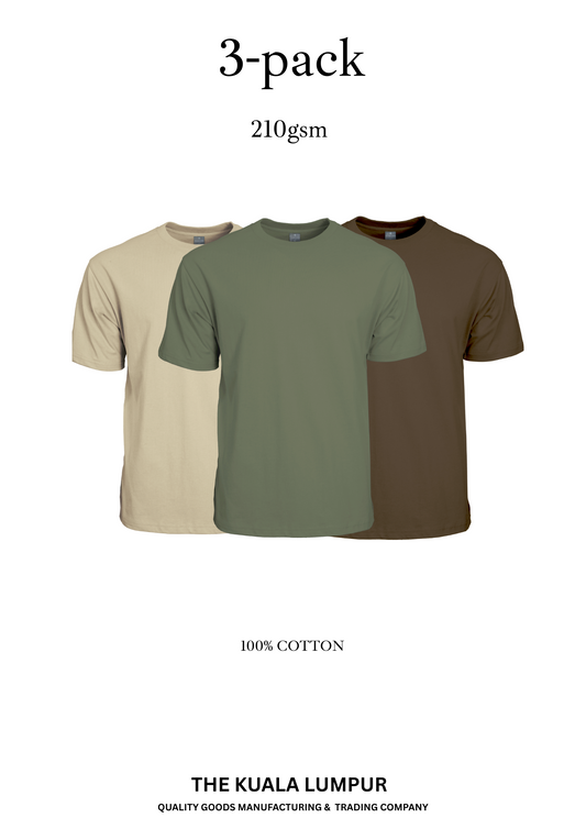 The Middleweight Shirt - "MUDTONES." : 3-Pack